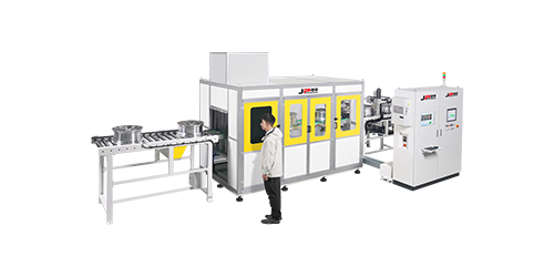 全自動(dòng)輪轂平衡端徑跳打標(biāo)檢測(cè)線